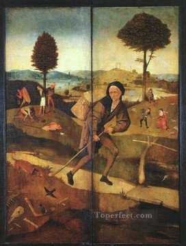 triptych Canvas - The Path of Life outer wings of a triptych moral Hieronymus Bosch